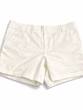 Banana Republic White Textured Shorts Size 14 Summer Resort Chic